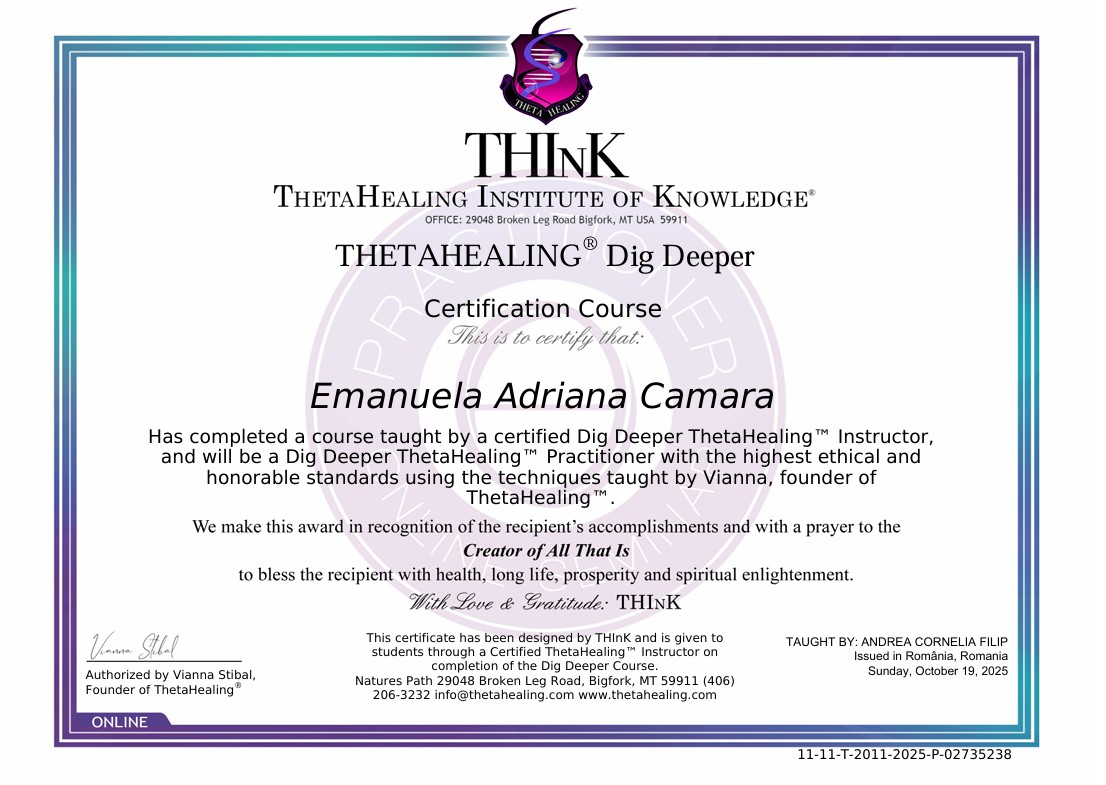 ThetaHealing Dig Deeper Practitioner
