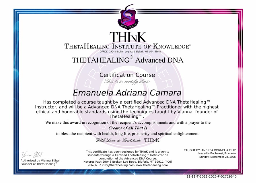 ThetaHealing Advanced DNA Practitioner